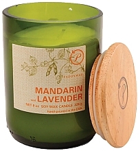 Świeca zapachowa Mandarynka i lawenda - Paddywax Eco Green Recycled Glass Candle Mandarin + Lavender — Zdjęcie N1