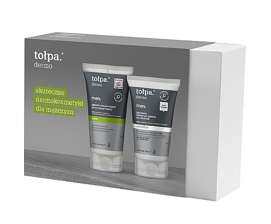 Zestaw - Tolpa Dermo Men (f/gel/150ml + f/balm/100ml) — Zdjęcie N2