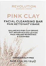 Mydło do twarzy z różową glinką - Revolution Skincare Pink Clay Facial Cleansing Bar — Zdjęcie N1