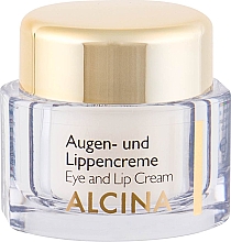 Przeciwzmarszczkowy krem na okolice oczu i ust - Alcina E Eye And Lip Cream — Zdjęcie N3