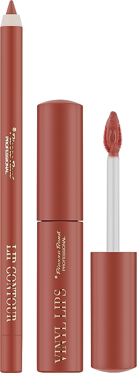 Zestaw do makijażu ust - Pierre Rene Lip Kit (lip/pencil/1.4g + lipstick/8ml) — Zdjęcie N2