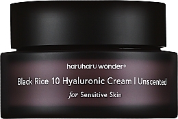 Kup Hialuronowy krem do twarzy z ekstraktem z czarnego ryżu, bezzapachowy - Haruharu Wonder Black Rice 10 Hyaluronic Cream Unscented