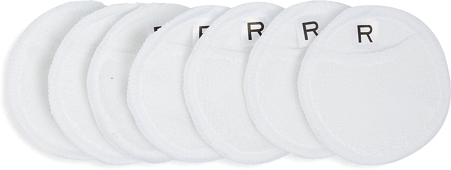 Krążki do oczyszczania skóry wielokrotnego użytku, 7 sztuk, białe - Revolution Skincare Recycled & Reusable Cleansing Pads White — Zdjęcie N1