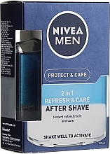 Kup PRZECENA!  Woda po goleniu dla mężczyzn Odświeżenie i ochrona 2 w 1 - NIVEA MEN After Shave Lotion *