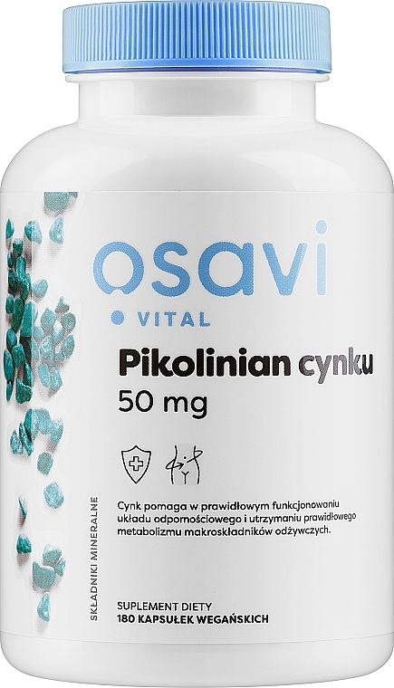 Suplement diety Pikolinian cynku, 50 mg - Osavi Zinc Picolinate 50 Mg  — Zdjęcie N1