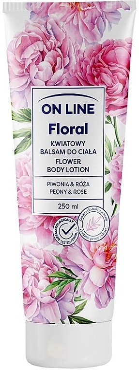 Kwiatowy balsam do ciała Magnolia i melon - On Line Flower Body Lotion Peony & Rose — Zdjęcie N1