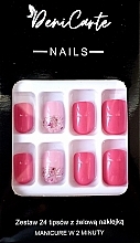 Tipsy kwadratowe, 24 sztuki - Deni Carte Nails 7141 — Zdjęcie N1