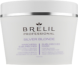 Kup Maska do włosów neutralizująca żółte tony - Brelil Silver Blonde Sublimeches Mask