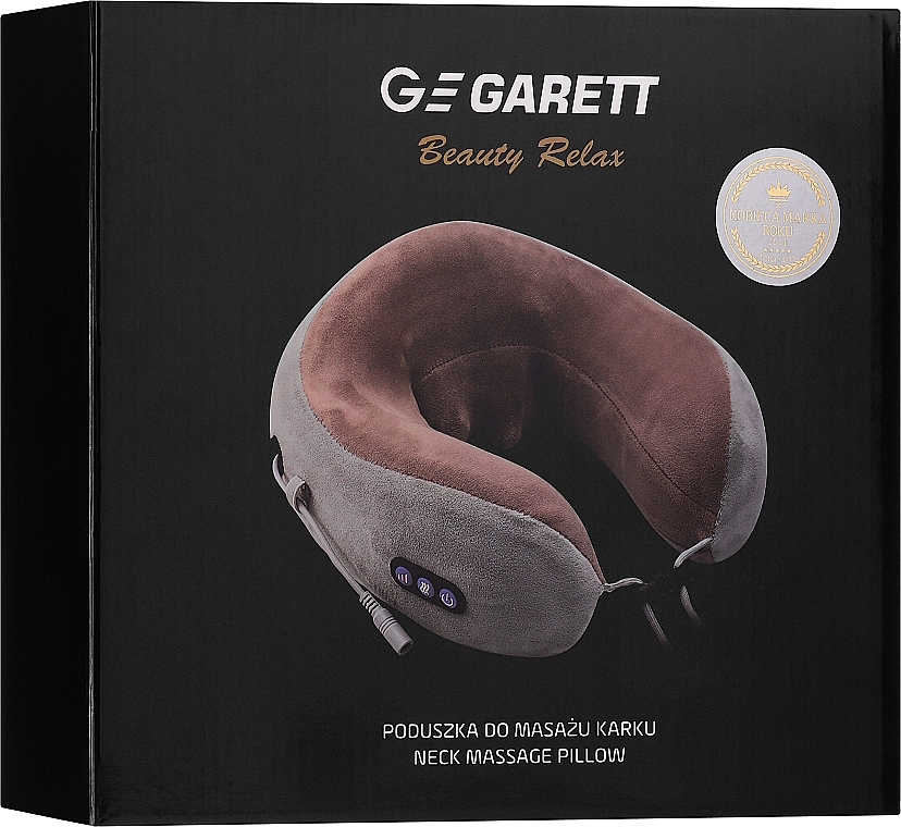 Poduszka do masażu karku - Garett Beauty Relax Brown — Zdjęcie N2