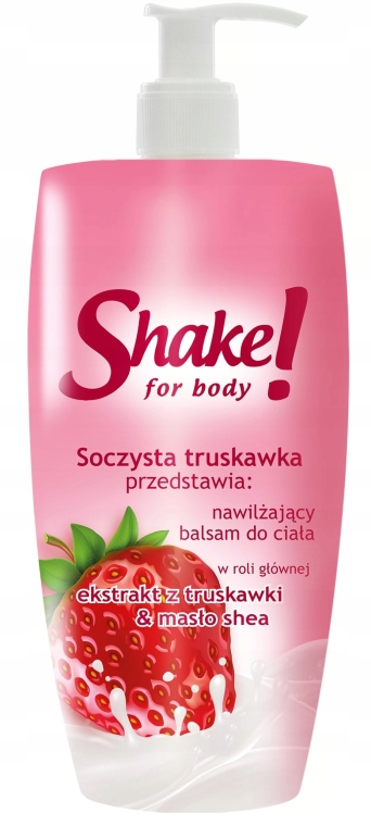 Nawilżający balsam do ciała Soczysta truskawka - Shake For Body — фото N1