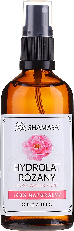 Naturalna woda różana - Shamasa Rose Water — Zdjęcie N1