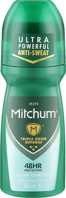 Dezodorant-antyperspirant dla mężczyzn - Mitchum Clean Control 48HR Roll On — Zdjęcie N1