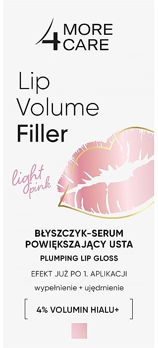 Błyszczyk-serum powiększający usta - More4Care Lip Volume Filler — Zdjęcie N2
