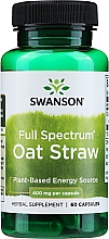 Suplement diety Owies zwyczajny, 400 mg - Swanson Full Spectrum Oat Straw — Zdjęcie N1