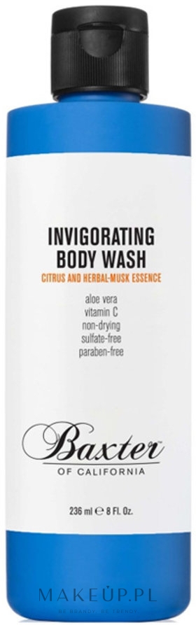 Odświeżający żel Wanilia i Mandarynka - Baxter of California Invigorating Body Wash Citrus Herbal Musk — Zdjęcie 236 ml