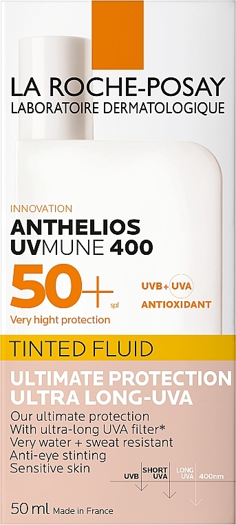 Fluid z filtrem przeciwsłonecznym - La Roche Posay Anthelios UVmune 400 Tinted Fluid SPF50+ — Zdjęcie N2