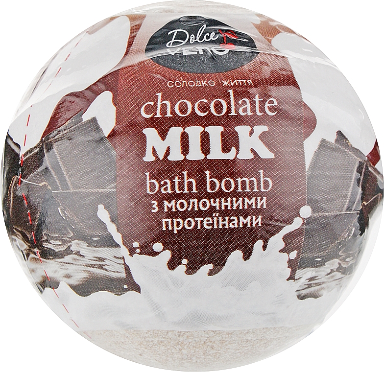 Bomba do kąpieli z proteinami mleka Mleko czekoladowe - Dolce Vero — Zdjęcie N1