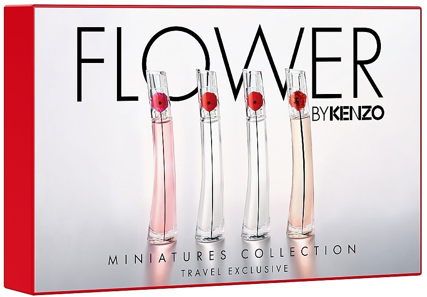 Kenzo Flower Miniatures Collection Travel Exclusive - Zestaw (edp/4x4ml) — Zdjęcie N1
