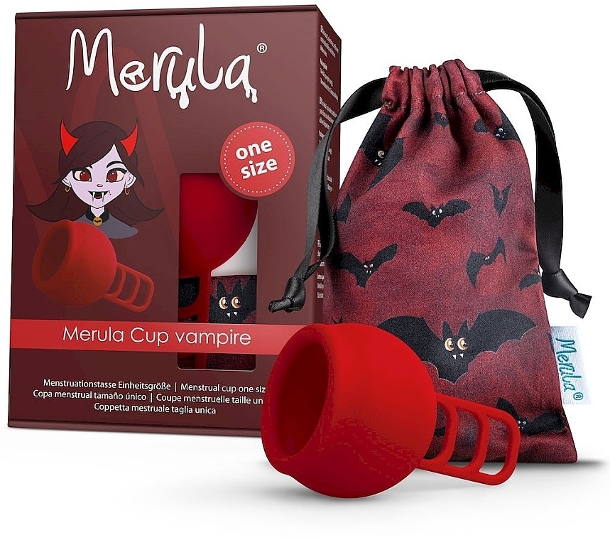 Uniwersalny kubeczek menstruacyjny w jednym rozmiarze - Merula Cup Vampire — Zdjęcie N1