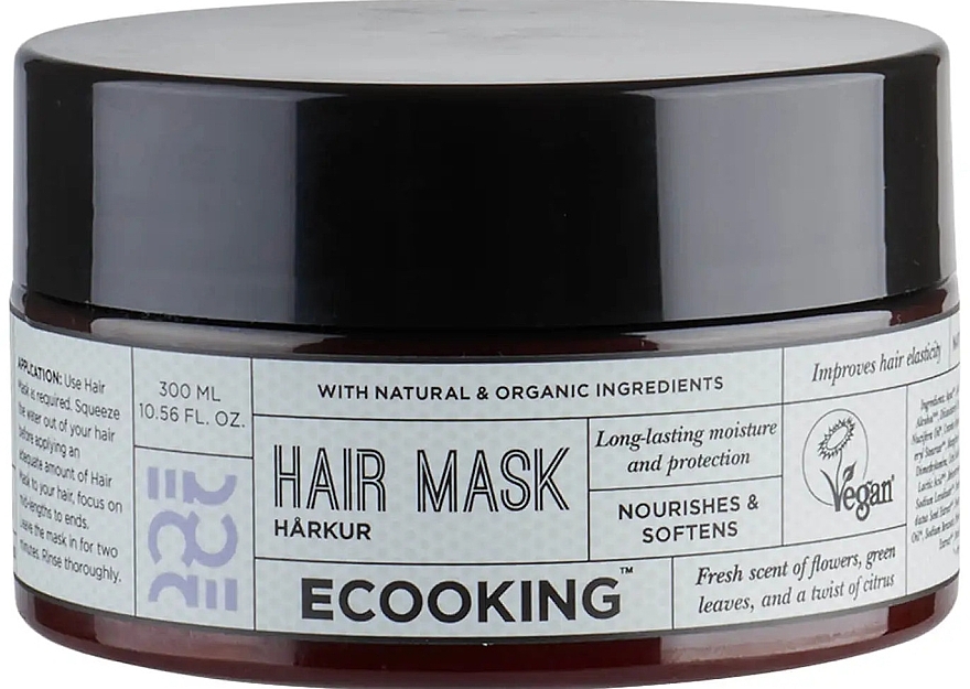 WYPRZEDAŻ Regenerująca maska ochronna do włosów suchych i zniszczonych - Ecooking Hair Mask * — Zdjęcie N1