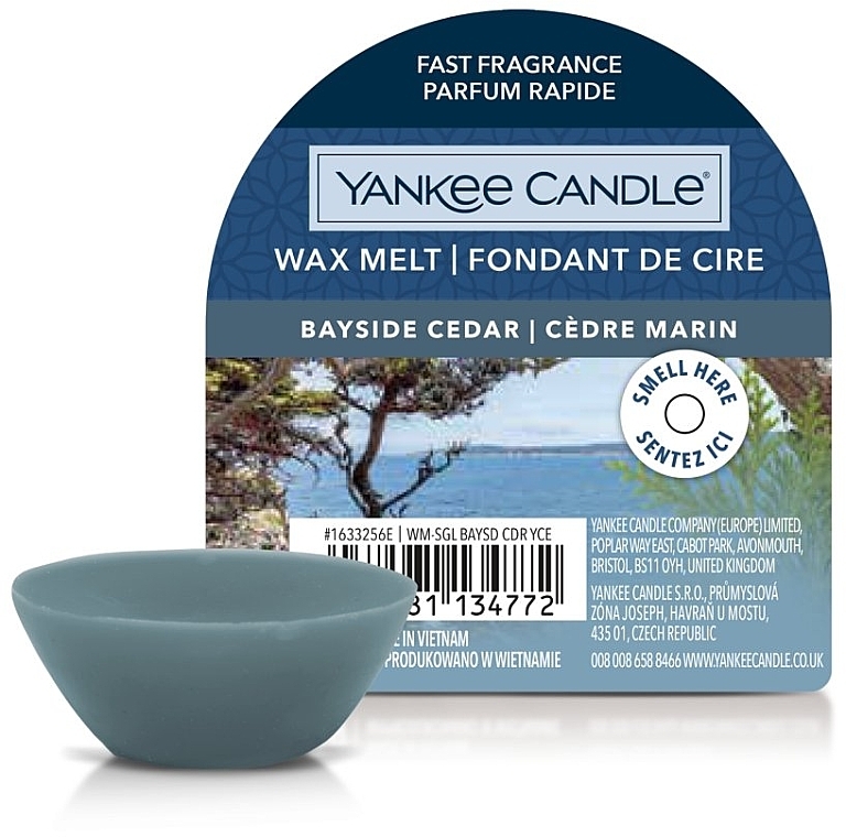 Wosk aromatyczny - Yankee Candle Wax Melt Bayside Cedar — Zdjęcie N1