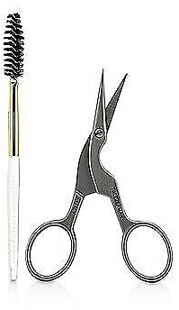 Nożyczki do brwi z pędzelkiem - Tweezerman Stainless Steel Brow Shaping Scissors & Brush — Zdjęcie N2