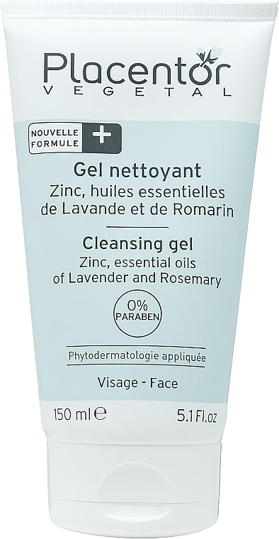 Żel do mycia twarzy z cynkiem - Placentor Vegetal Cleansing Gel — Zdjęcie N1