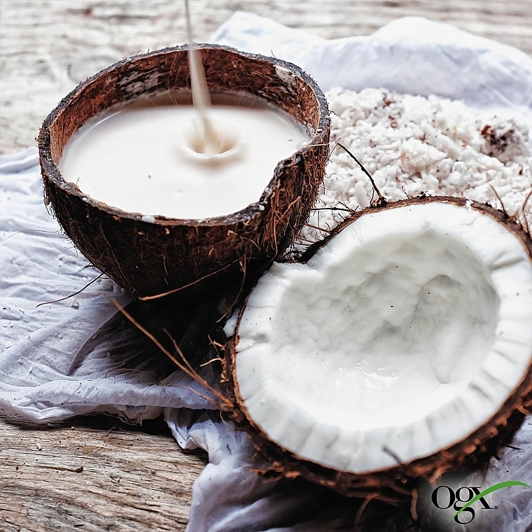 Odżywczy szampon do włosów z mleczkiem kokosowym - OGX Nourishing Coconut Milk Shampoo — Zdjęcie N12