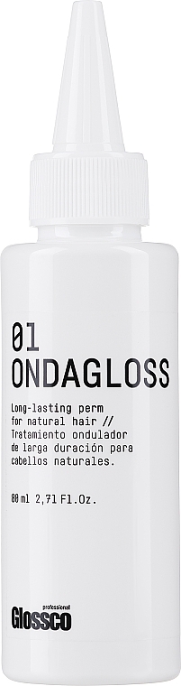 Preparat do kręcenia włosów normalnych - Glossco Ondagloss Perm No1 Normal Hair — Zdjęcie N1