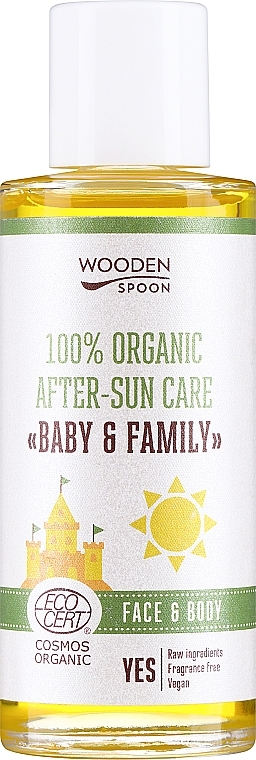 Olejek po opalaniu - Wooden Spoon 100% Organic After-Sun Care — Zdjęcie N1