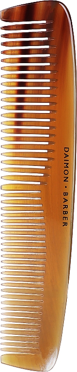 Dwustronny grzebień w pudełku, jasnobrązowy - Daimon Barber Comb in Gift Box — Zdjęcie N1