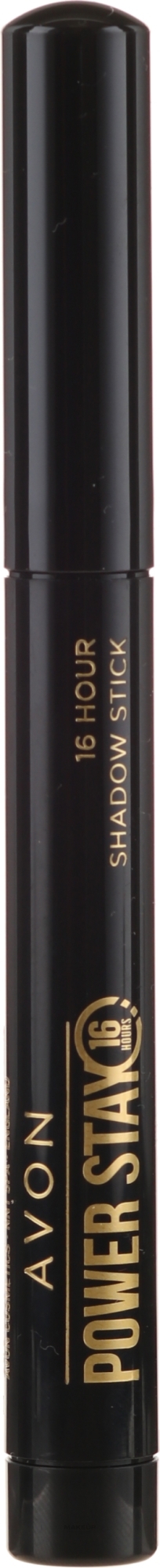 Cień w kredce do oczu 2 w 1 - Avon Power Stay 16 Hour Shadow Stick — Zdjęcie 15107 - Essential Black