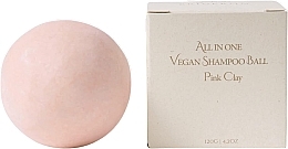 Kup Szampon w kostce Pink Clay, w opakowaniu tekturowym - Erigeron All in One Vegan Shampoo Ball Pink Clay