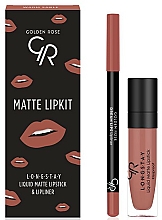 Kup Zestaw do makijażu ust - Golden Rose Matte LipKit Warm Sable (lipstick 5.5 ml + lipliner 1.6 g)