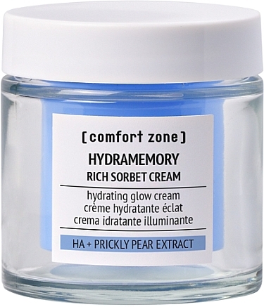 Bogaty kremowy sorbet zapewniający głębokie nawilżenie i blask - Comfort Zone Hydramemory Rich Sorbet Cream — Zdjęcie N3