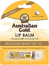 Kup Przeciwsłoneczny balsam do ust SPF 30 Kokos - Australian Gold Lip Balm Infused With Coconut Oil