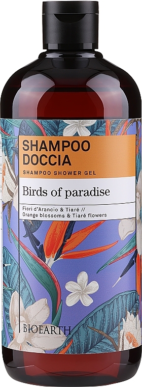 Szampon-żel pod prysznic Birds of Paradise - Bioearth Birds of Paradise Shampoo Shower Gel