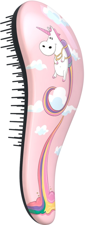 Szczotka ułatwiająca rozczesywanie włosów, różowa - KayPro Dtangler Unicorn — Zdjęcie N1
