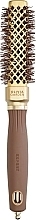 Szczotka termiczna, 20 mm - Olivia Garden Expert Blowout Straight Wavy Bristles Gold & Brown — Zdjęcie N1