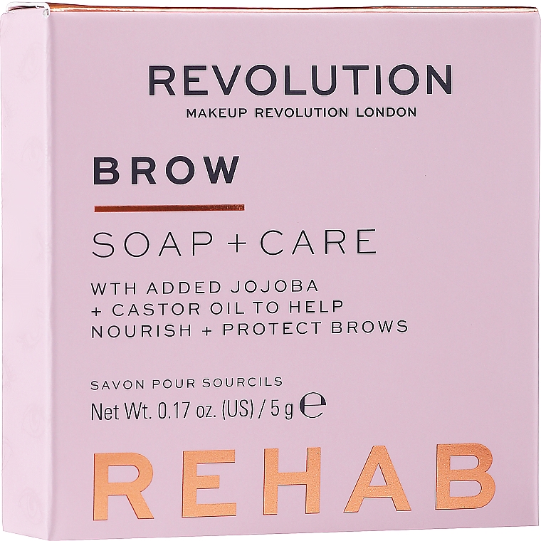 Mydło do stylizacji i pielęgnacji brwi - Makeup Revolution Rehab Brow Soap + Care — Zdjęcie N2