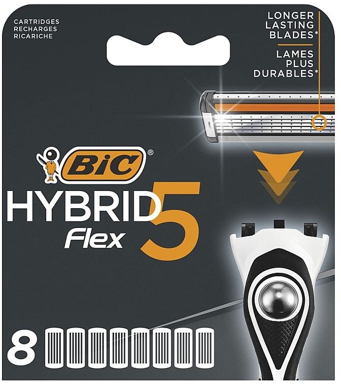 Wymienne ostrza do golenia Flex 5 Hybrid, 8 szt. - Bic — Zdjęcie N1
