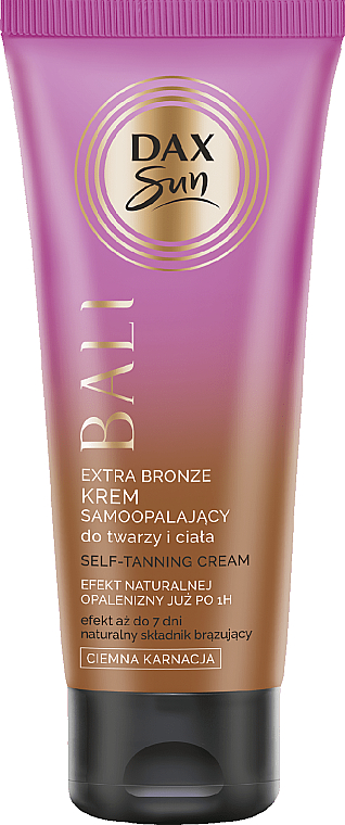 Samoopalacz do twarzy i ciała - Dax Sun Bali Extra Bronze Self-Tanning Cream — Zdjęcie N1