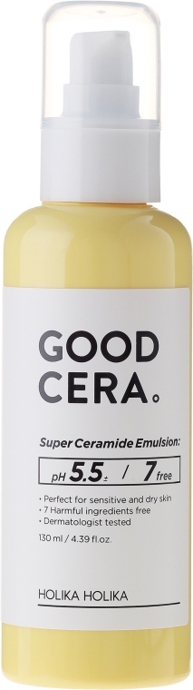 Ceramidowa emulsja nawilżająca do twarzy - Holika Holika Good Cera Super Ceramide Emulsion — Zdjęcie N2