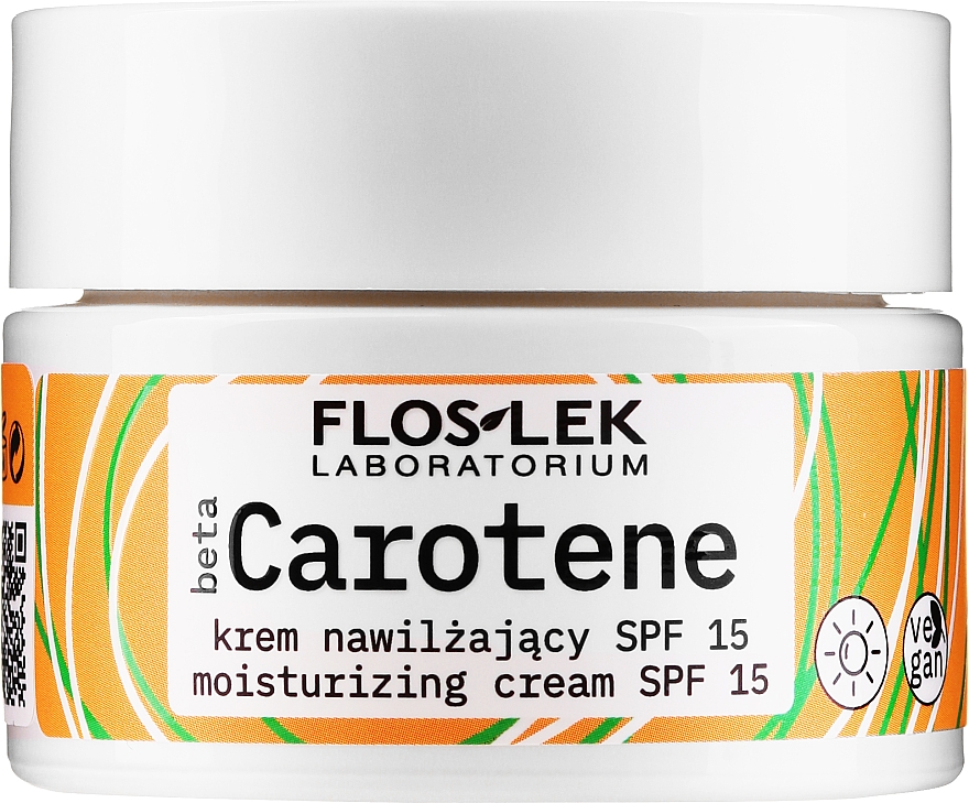 Krem nawilżający z beta-karotenem SPF15 - Floslek Beta Carotene Cream — Zdjęcie N1