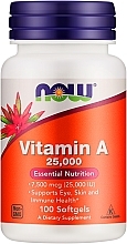 Kup Suplement diety Witamina A - Now Foods Vitamin A 25000 IU Essential Nutrition