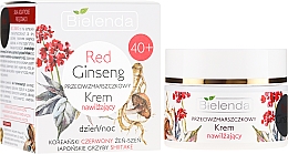Kup Przeciwzmarszczkowy krem nawilżający do twarzy na dzień i noc 40+ Czerwony żeń-szeń - Bielenda Red Ginseng Moisturising Face Cream 40+