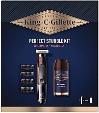 Kup Zestaw - Gillette King C. Perfect Stubble Kit (moisturizer/100ml + trimmer/1pc)