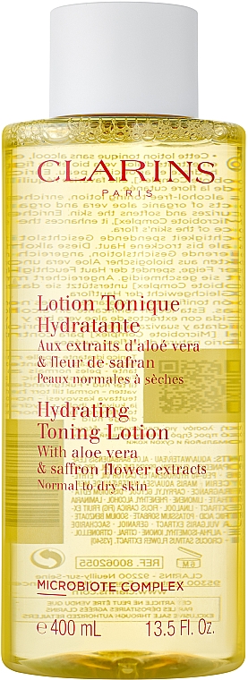 Nawilżający tonik do twarzy z ekstraktem z aloesu i kwiatami szafranu - Clarins Hydrating Toning Lotion — Zdjęcie N5