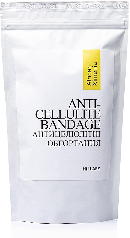 Okłady antycellulitowe na ciało z olejkiem ximenia - Hillary Anti-cellulite Bandage African Ximenia — Zdjęcie N2