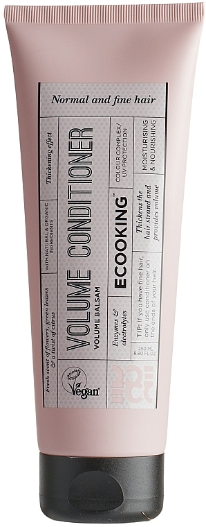 Odżywka zwiększająca objętość włosów cienkich i delikatnych - Ecooking Volume Conditioner — Zdjęcie N1